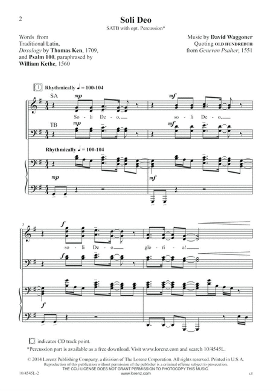 Soli Deo 4-Part scores gallery preview page 3