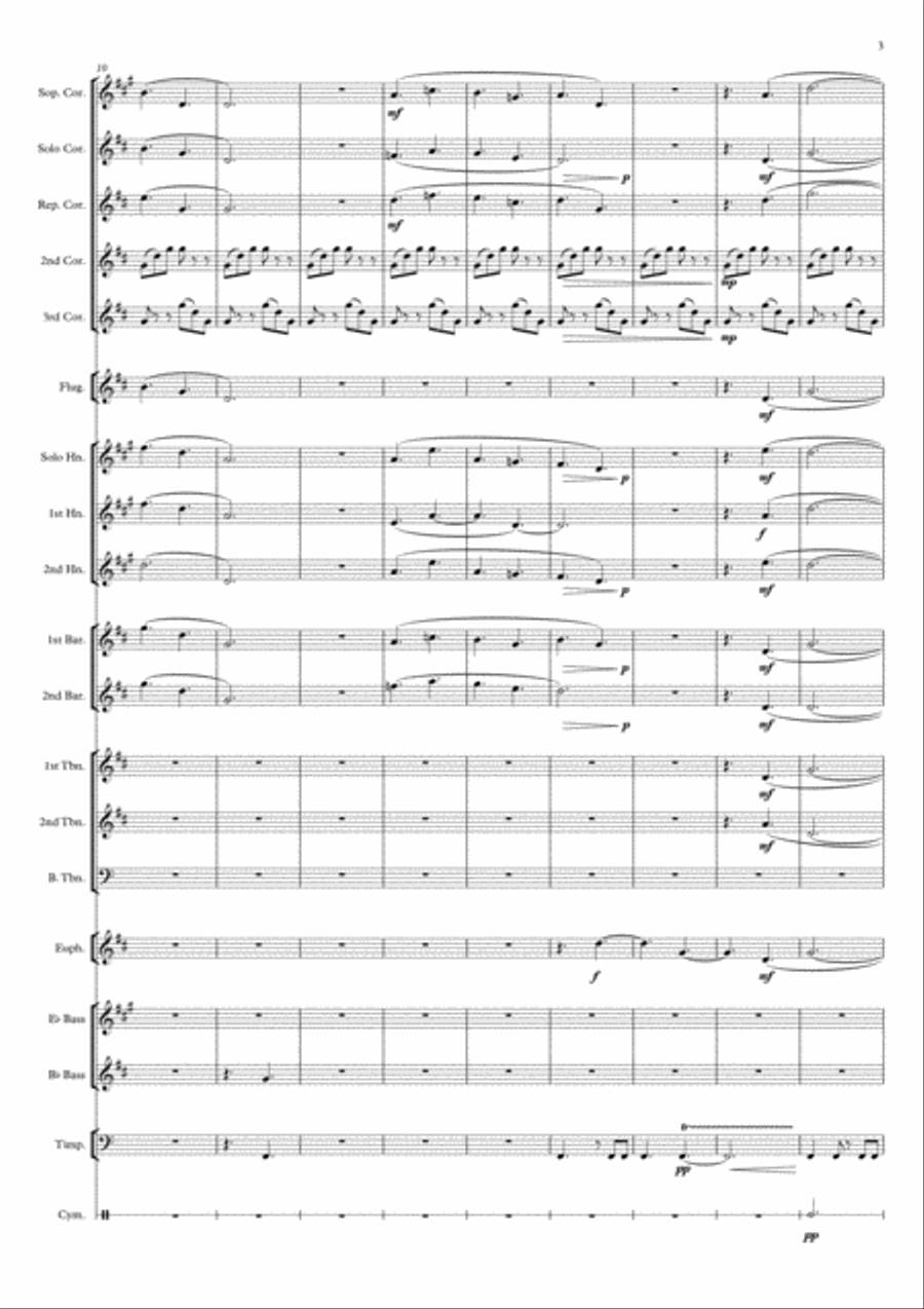 Fanfare 11 for Brass Band Brass Band scores gallery preview page 3