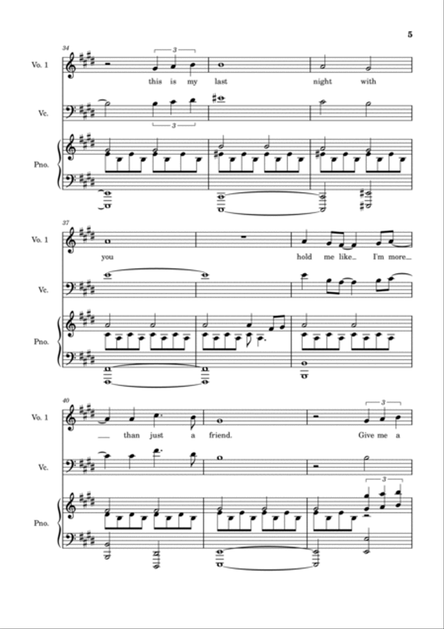 All I Ask All I Ask Piano scores gallery preview page 5