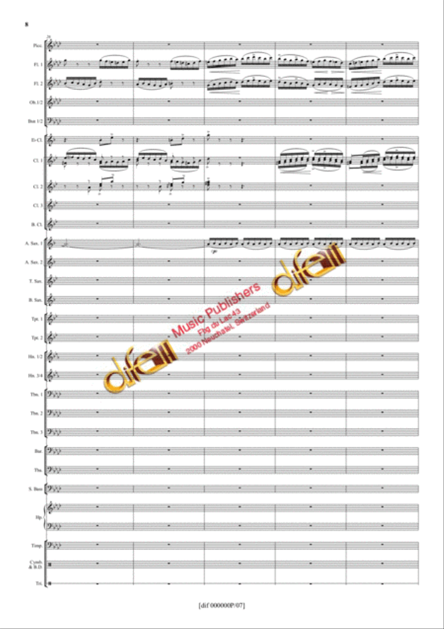 La Moldau Concert Band scores gallery preview page 7