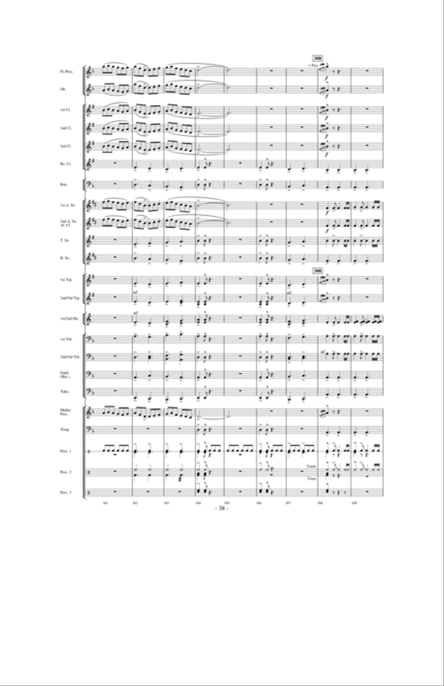 Dragons Fly on the Winds of Time Concert Band scores gallery preview page 37
