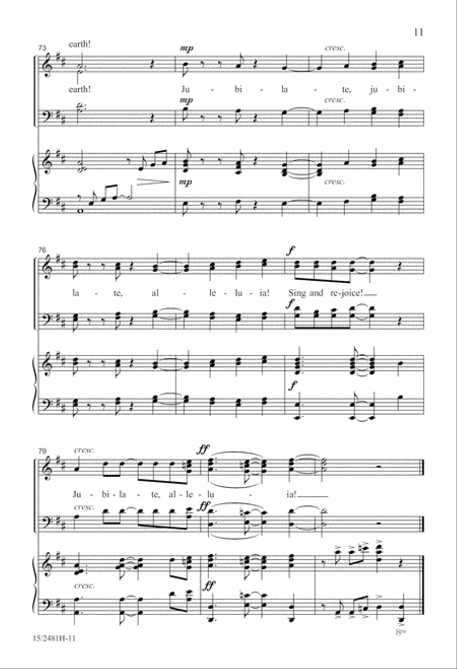 Jubilate, Alleluia! 4-Part scores gallery preview page 12