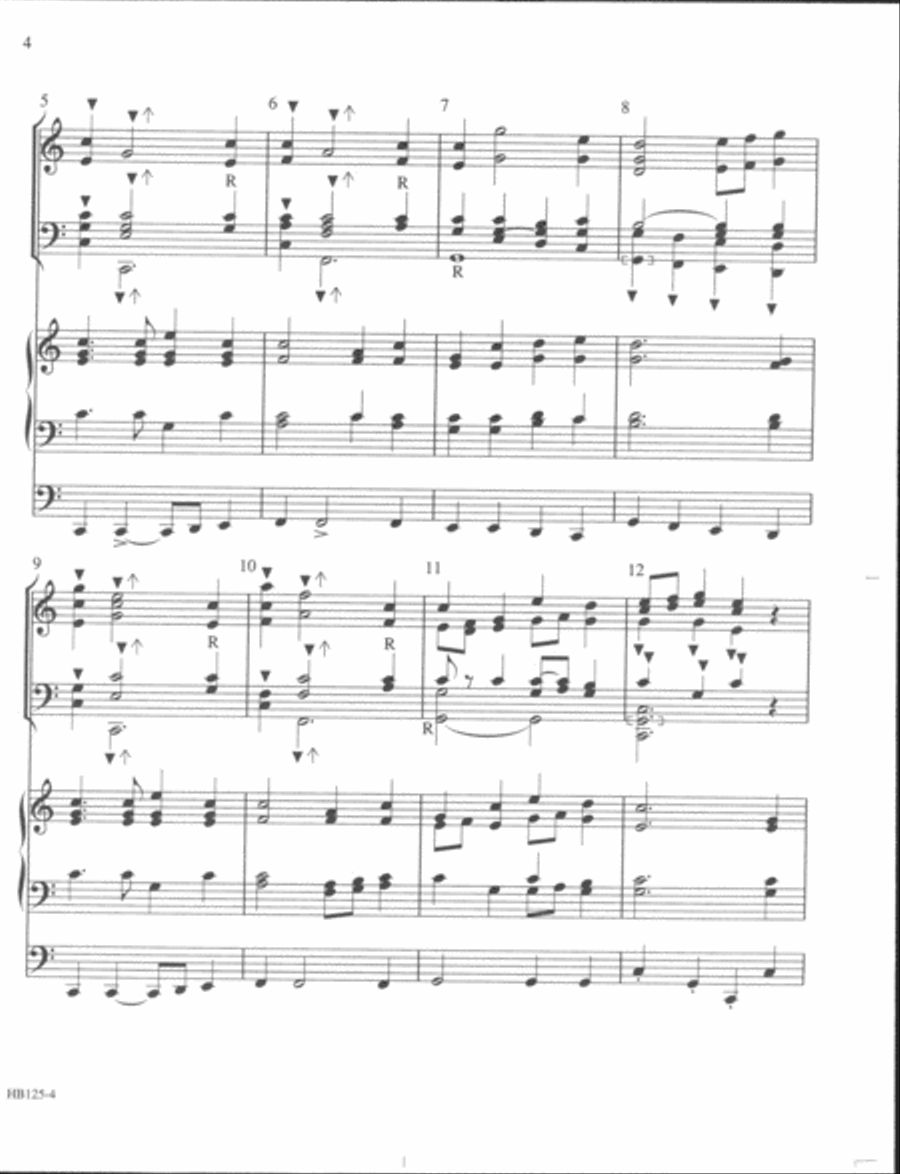 Stand up for Jesus - organ and handbell score Handbell Choir scores gallery preview page 3