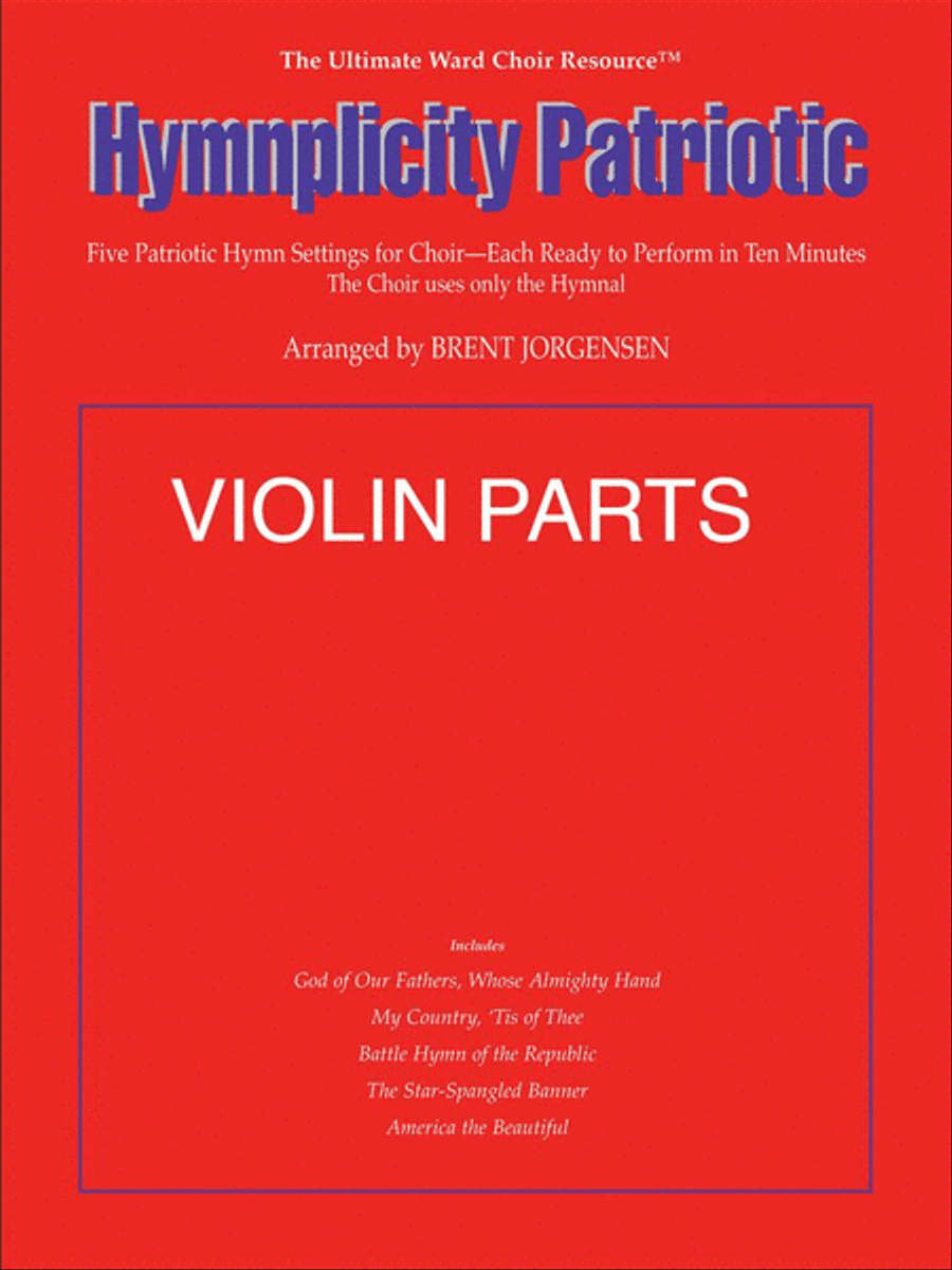 Hymnplicity Patriotic - Violin Parts 4-Part scores gallery preview page 1