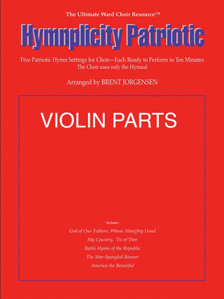 Book cover for Hymnplicity Patriotic - Violin Parts