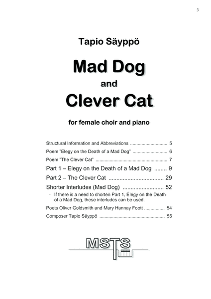Mad Dog and Clever Cat for female choir and piano image number null