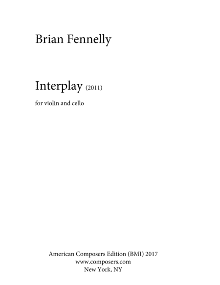[Fennelly] Interplay
