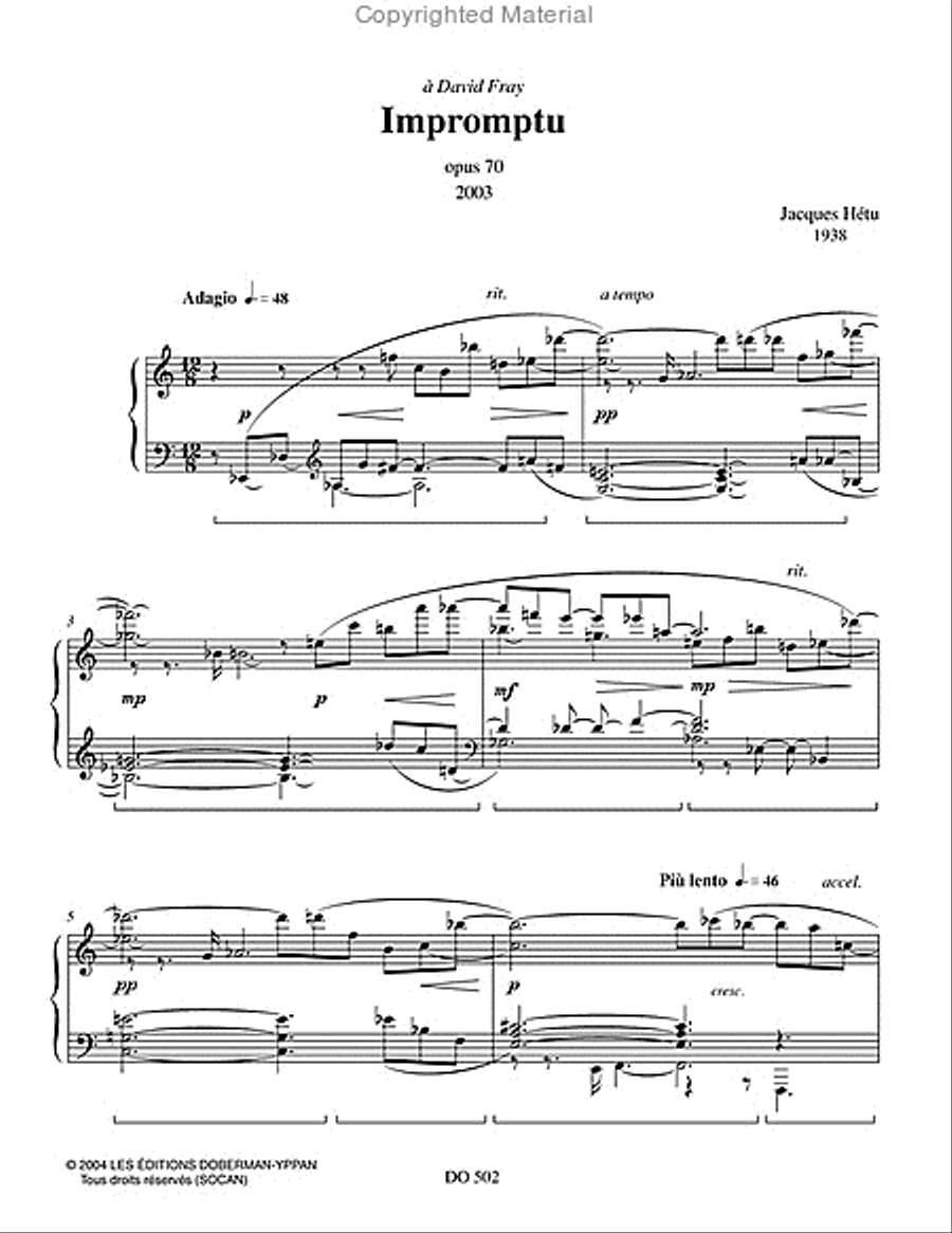 Impromptu op. 70