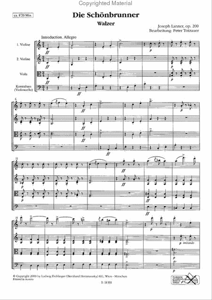 Die Schonbrunner op. 200 Score and Part scores gallery preview page 2