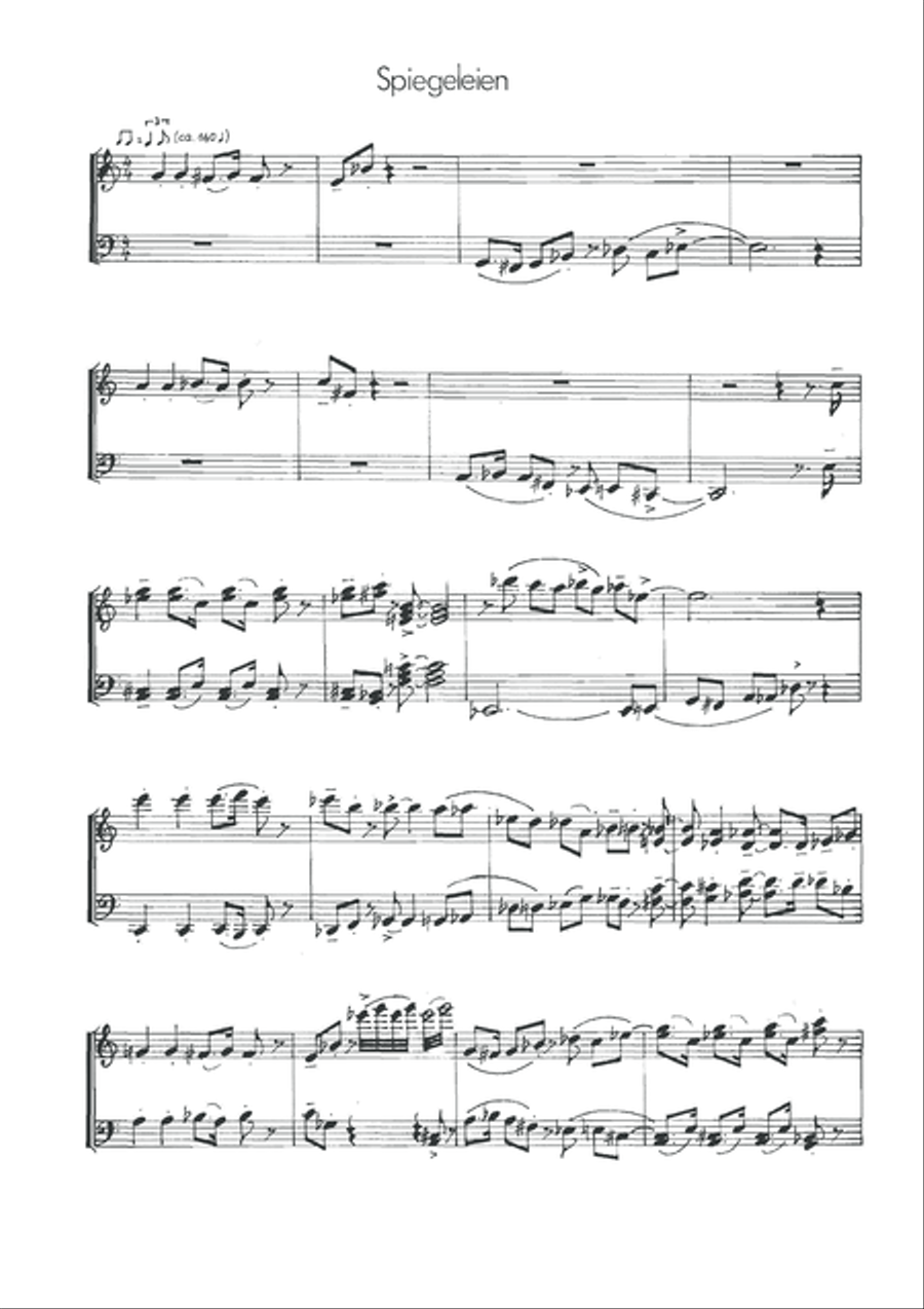 Spiegelein Spiegelein Piano Solo scores gallery preview page 3