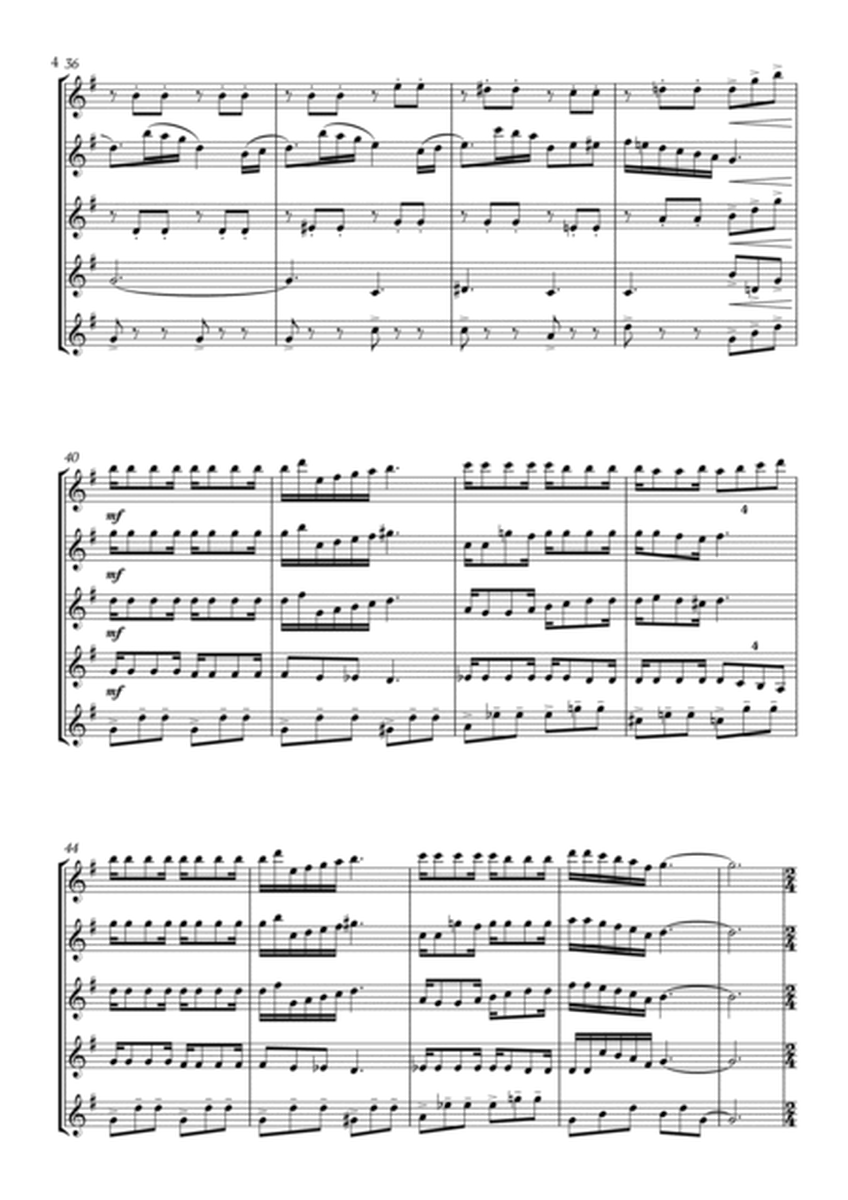 Jingle Bells for Soprano Saxophone Quintet image number null