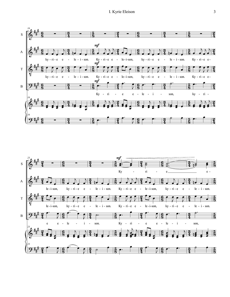 The A Cappella Mass Divisi scores gallery preview page 5