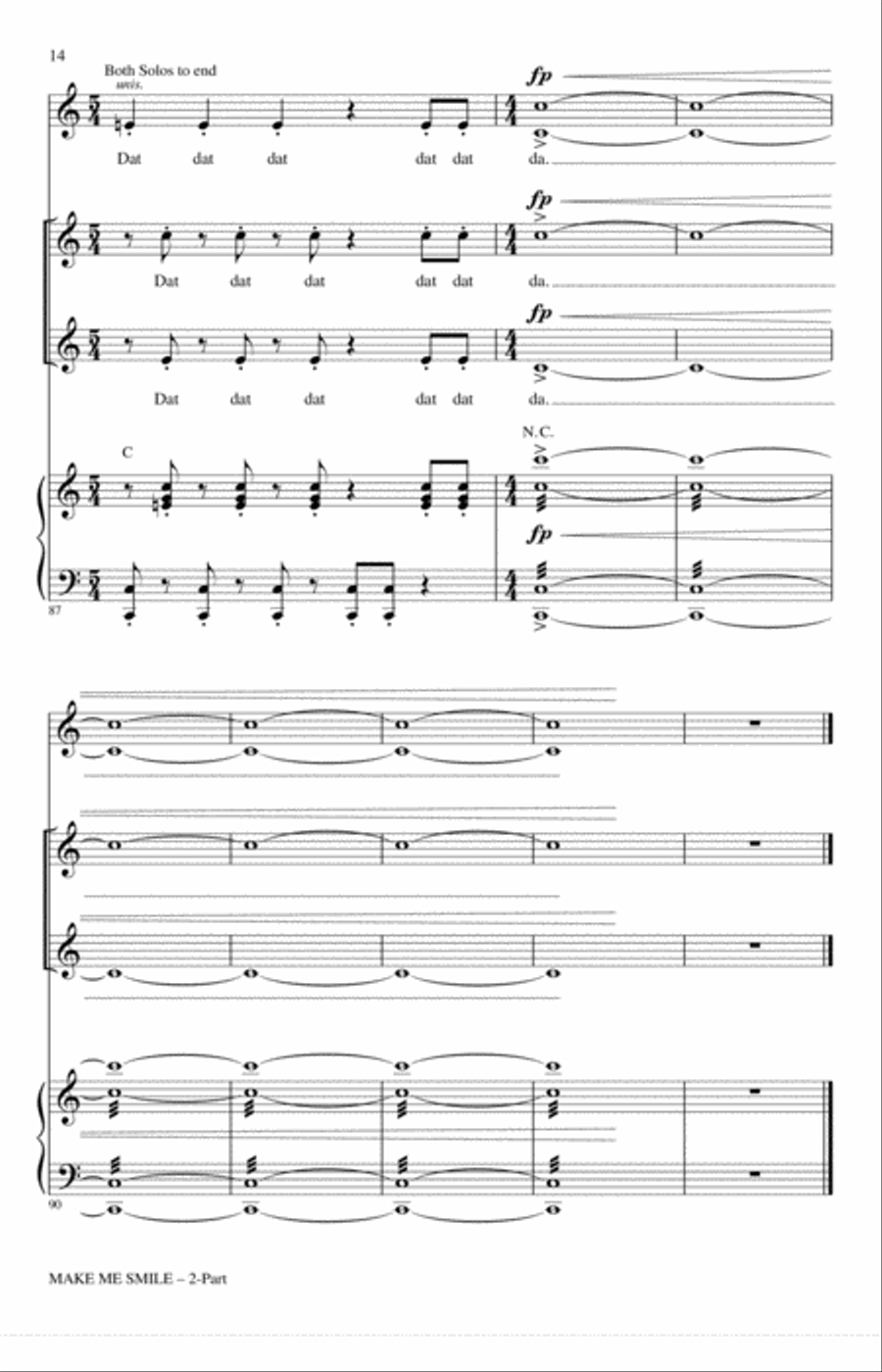 Make Me Smile Make Me Smile 2-Part scores gallery preview page 13
