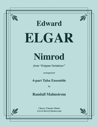 Book cover for Nimrod from Enigma Variations for 4-part Tuba Ensemble