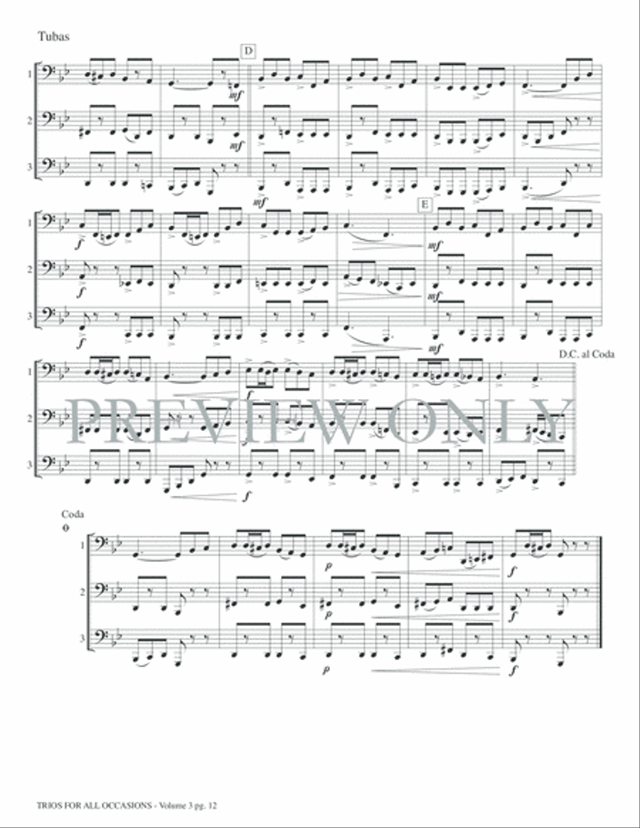 Trios for All Occasions Small Ensemble scores gallery preview page 14