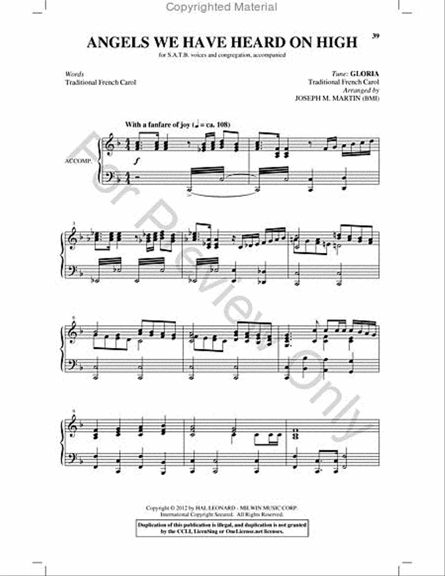 Carols for Choir and Congregation Choir scores gallery preview page 38