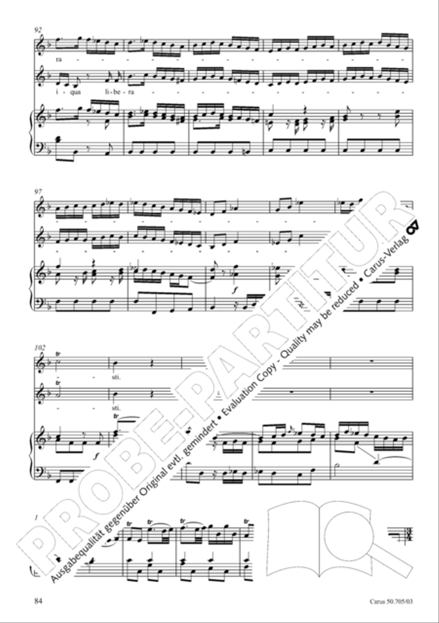 Missa in g. Hasse-Werkausgabe IV/3 4-Part scores gallery preview page 93