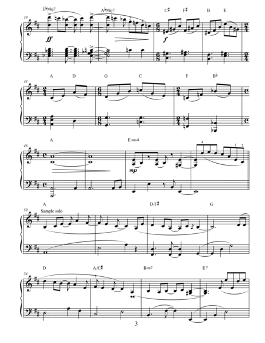 Summer's Last Song Piano Solo scores gallery preview page 4
