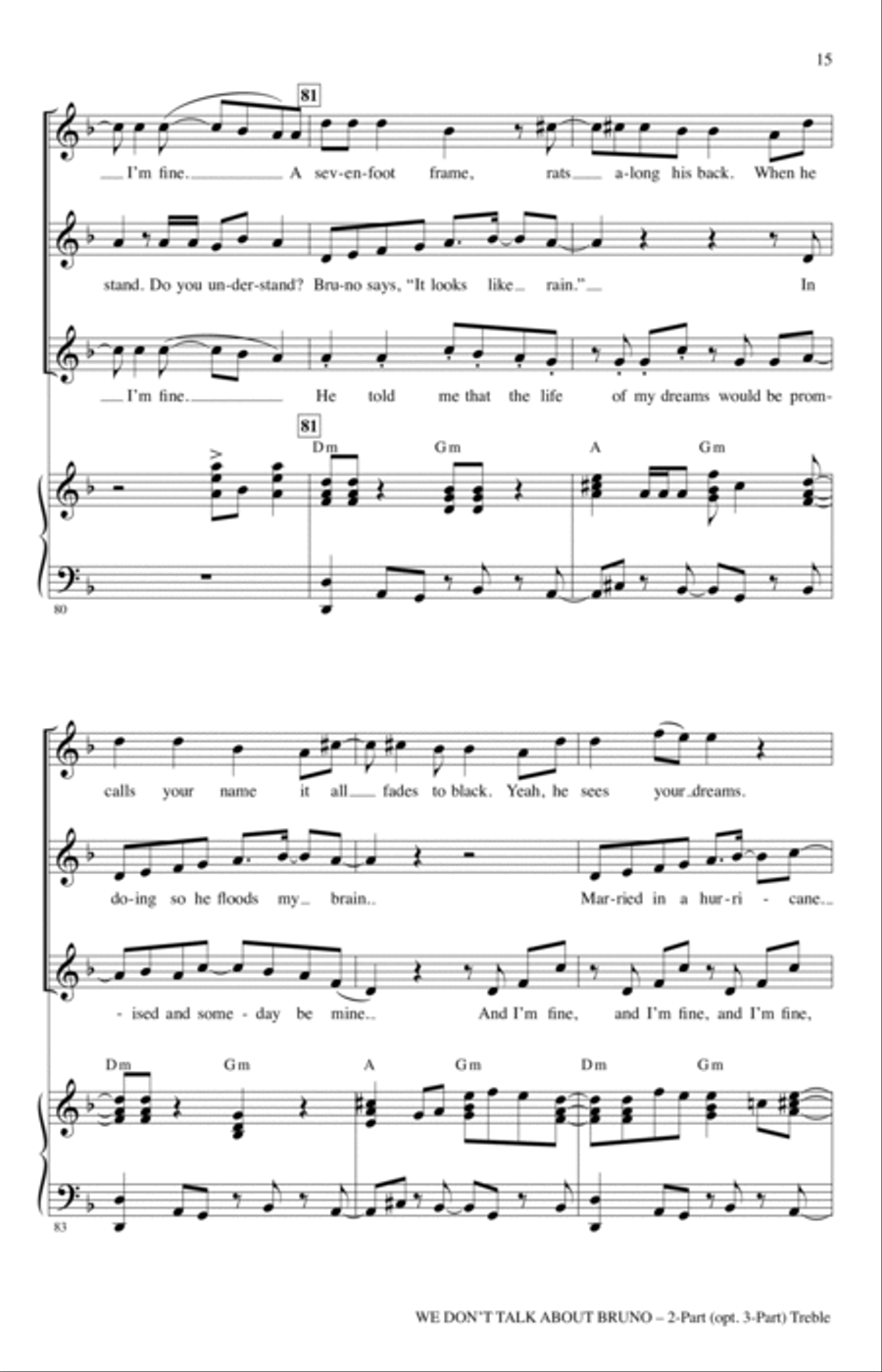 We Don't Talk About Bruno (arr. Audrey Snyder)