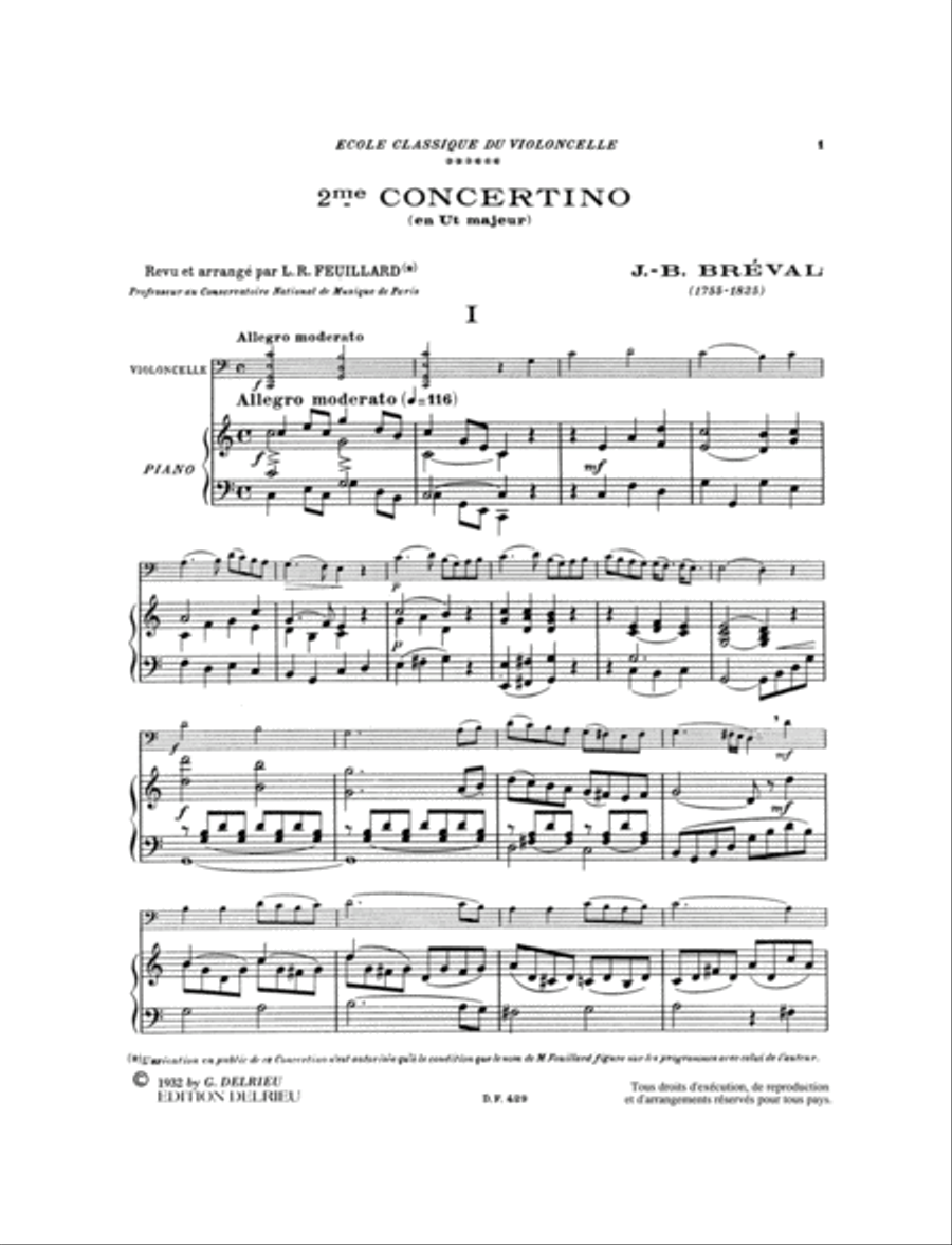 Concertino No. 2 en Ut maj. Piano Accompaniment scores gallery preview page 2