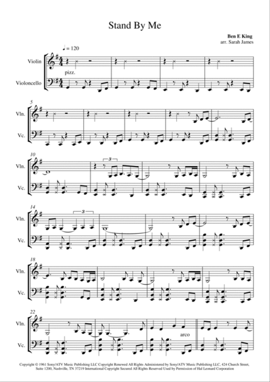 Stand By Me Stand By Me String Duet scores gallery preview page 2