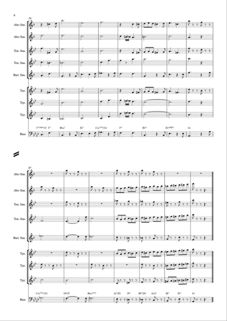 It's Beginning To Look Like Christmas Jazz Ensemble scores gallery preview page 6