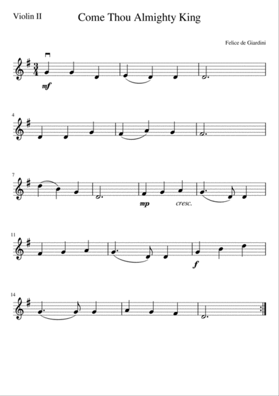 Come Thou Almighty King Come Thou Almighty King String Orchestra scores gallery preview page 4