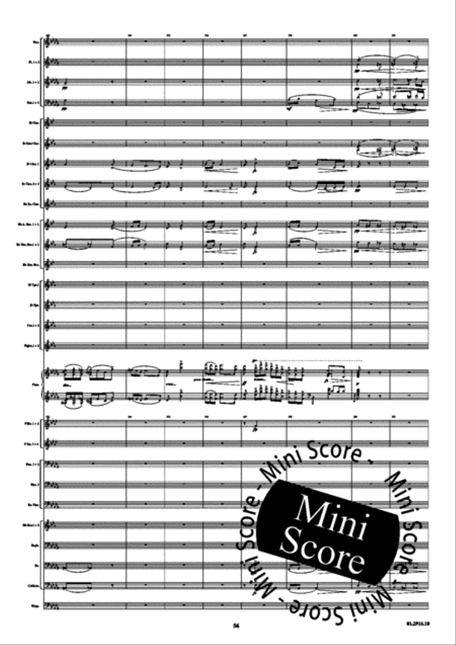 Piano Concerto opus 16 A Minor Concert Band scores gallery preview page 60