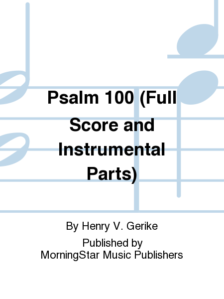 Psalm 100 (Full Score and Instrumental Parts) image number null