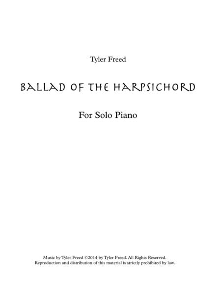 Ballad of the Harpsichord image number null