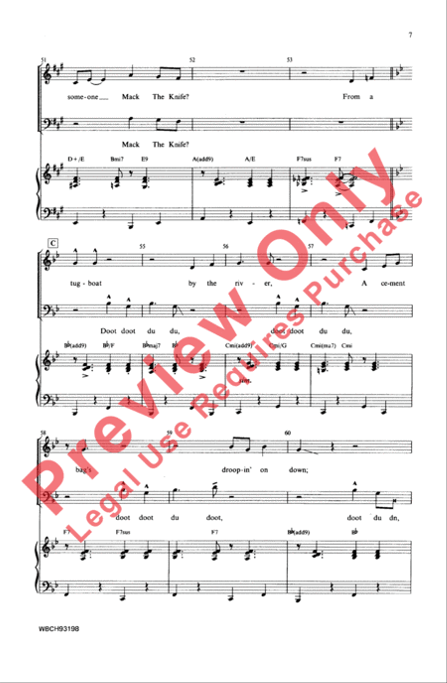 Mack the Knife Mack the Knife 4-Part scores gallery preview page 7