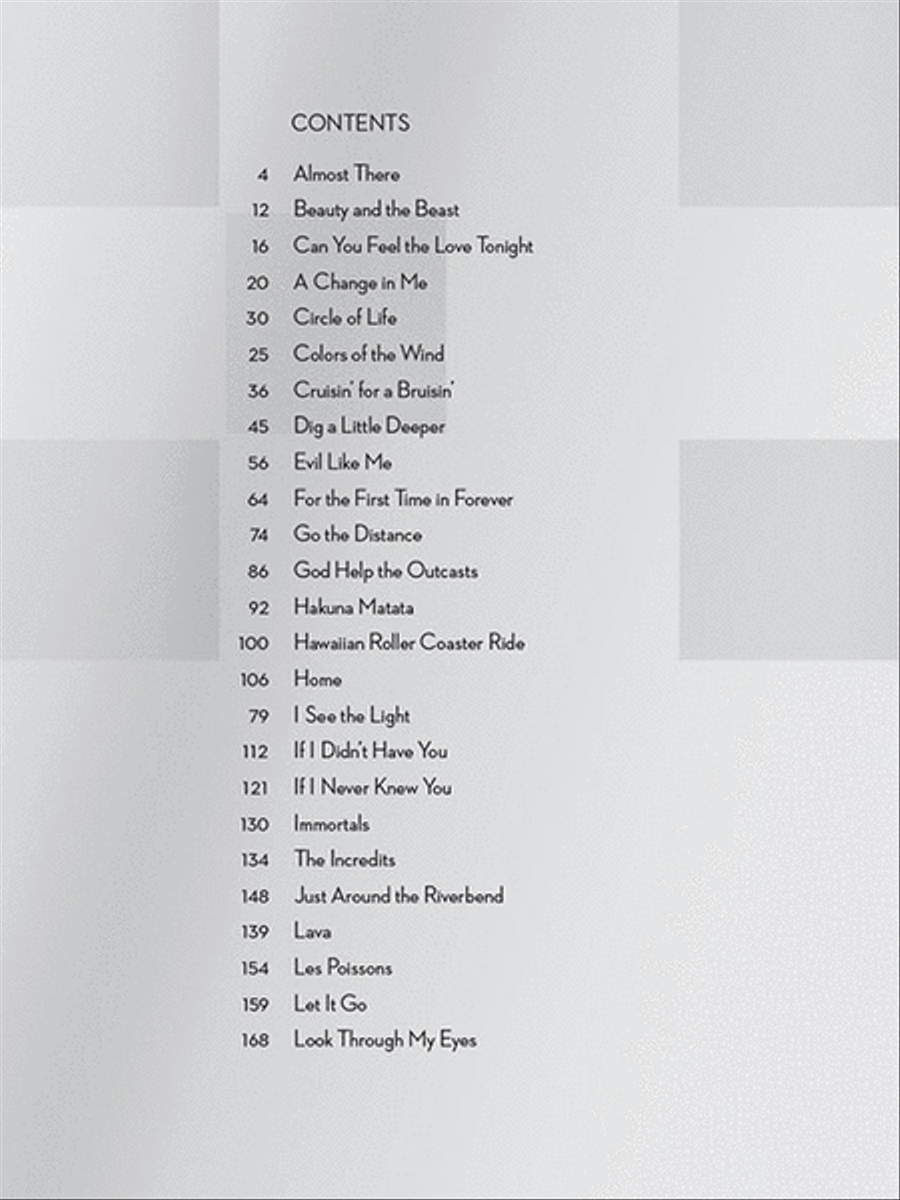 Contemporary Disney – 3rd Edition Piano, Vocal, Guitar scores gallery preview page 4