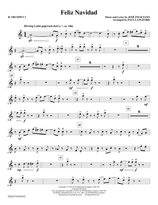 Feliz Navidad (arr. Paul Langford) - Bb Trumpet 2