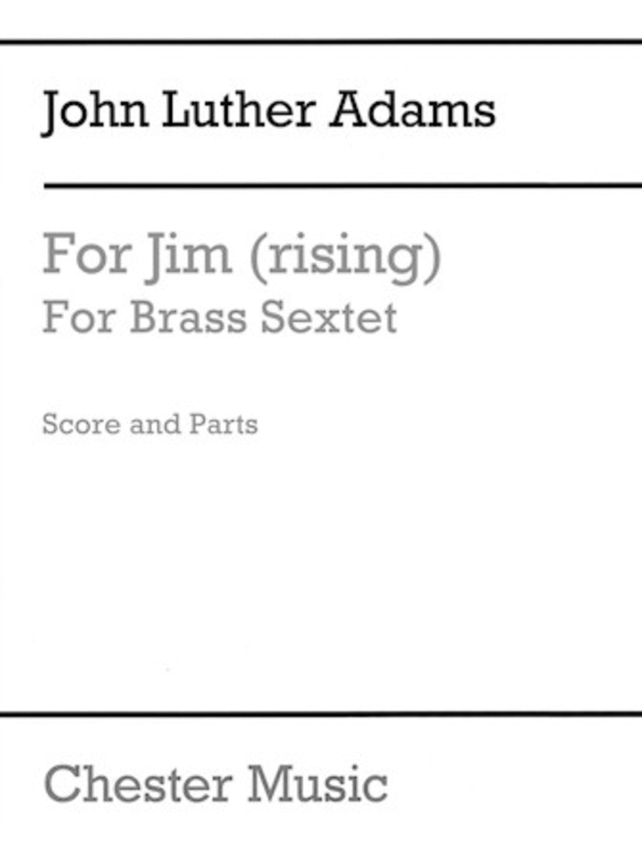 For Jim (Rising) Chamber Music scores gallery preview page 1