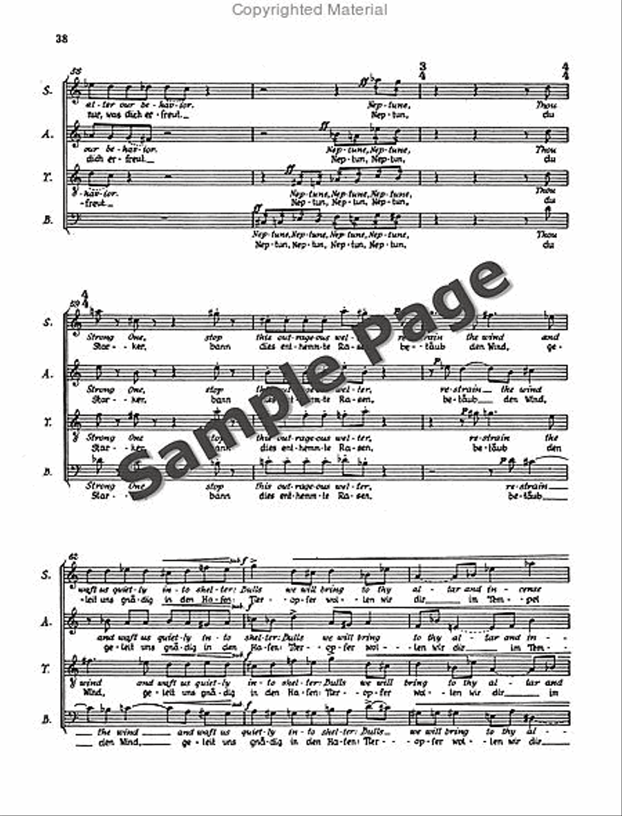 Henze Moralities(1967) Chor.score 4-Part scores gallery preview page 41