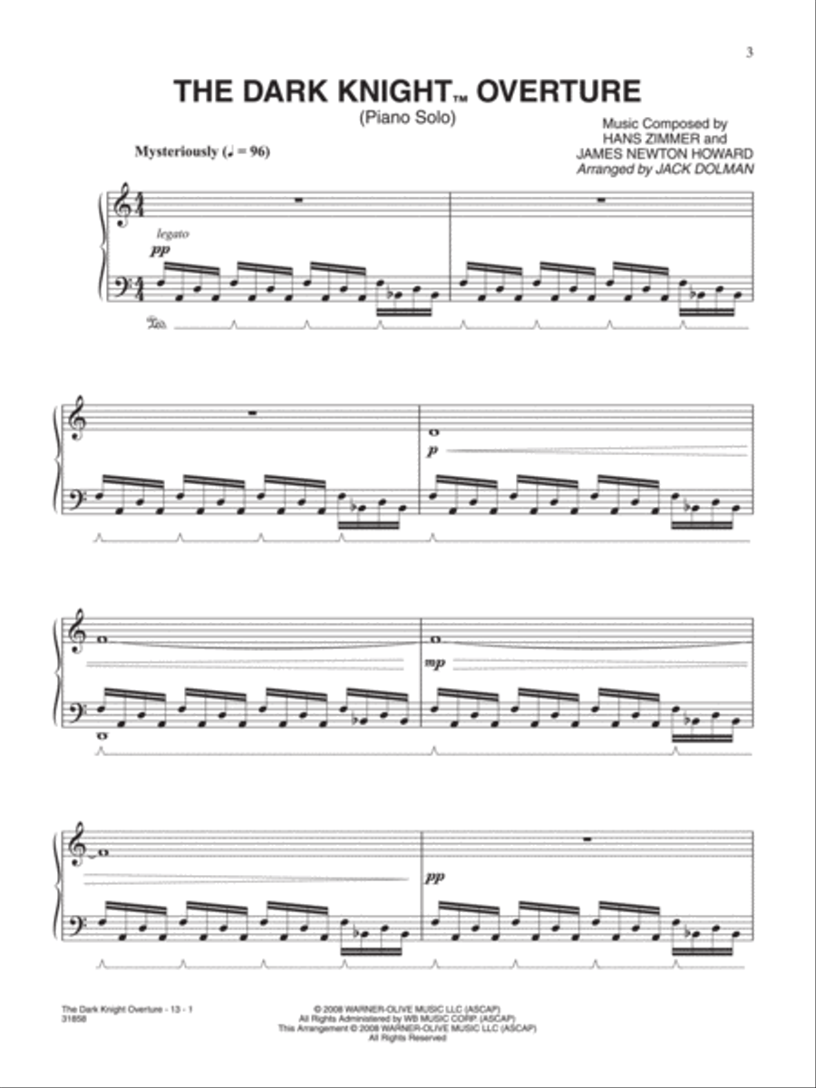 The Dark Knight Overture Small Ensemble scores gallery preview page 2