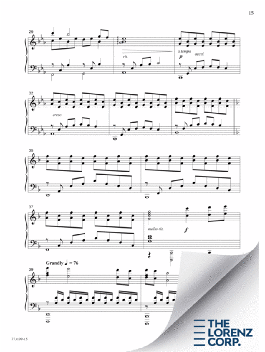 I Come To Thee Piano Solo scores gallery preview page 16