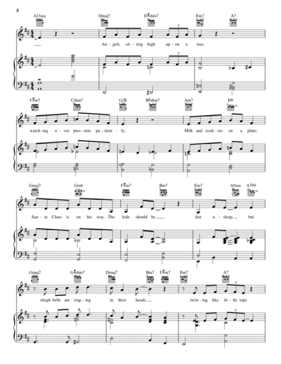 Candy Cane Christmas Piano, Vocal, Guitar scores gallery preview page 2