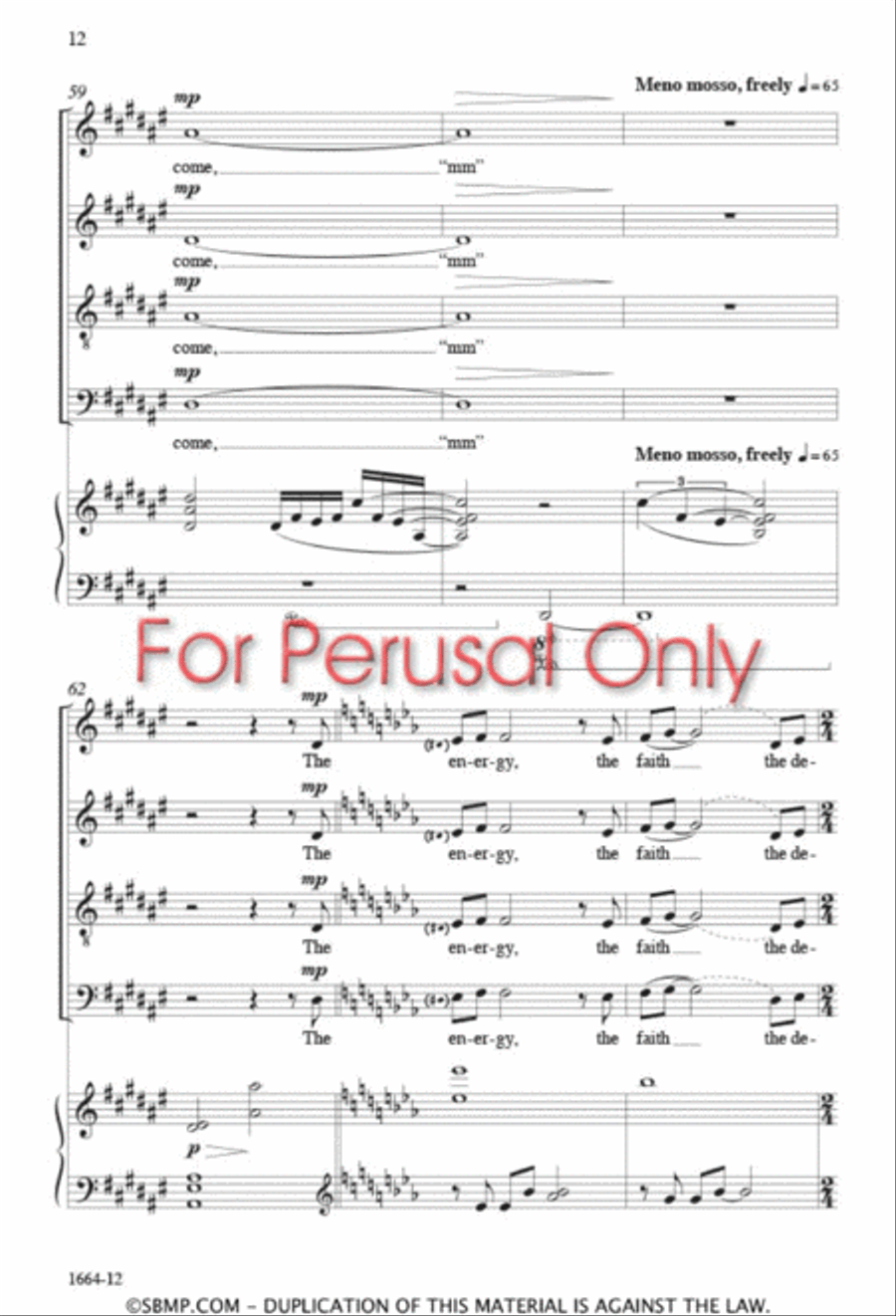 Light the World Light the World 4-Part scores gallery preview page 11
