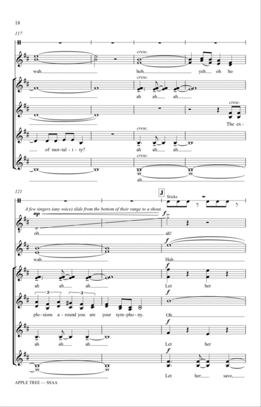 Apple Tree (arr. Katerina Gimon) SSAA scores gallery preview page 16