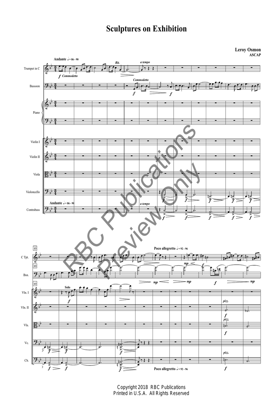 Gavotte One And Two Suite In D