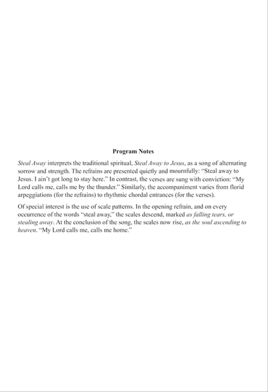 Steal Away SSA scores gallery preview page 2