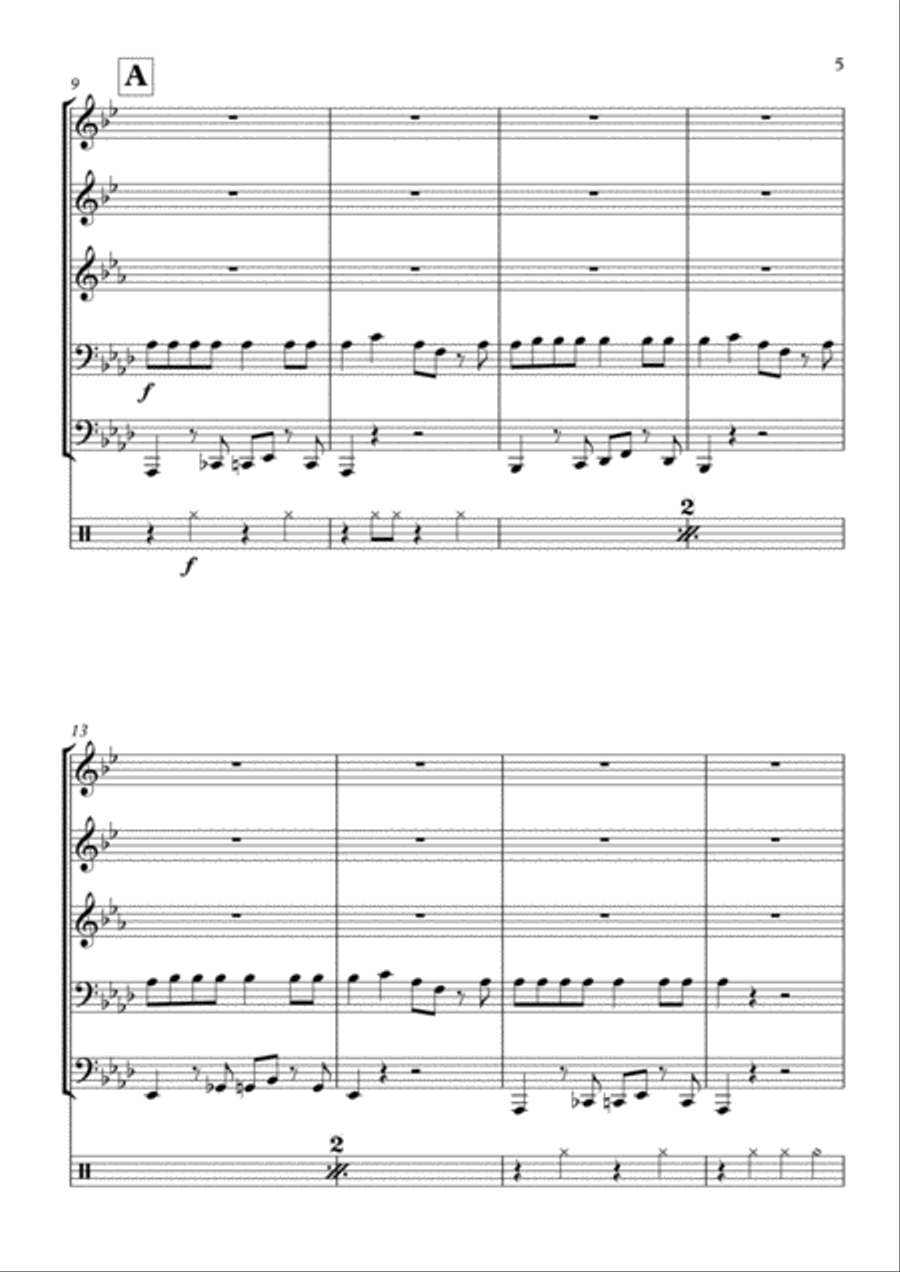 All About That Bass All About That Bass Small Ensemble scores gallery preview page 5