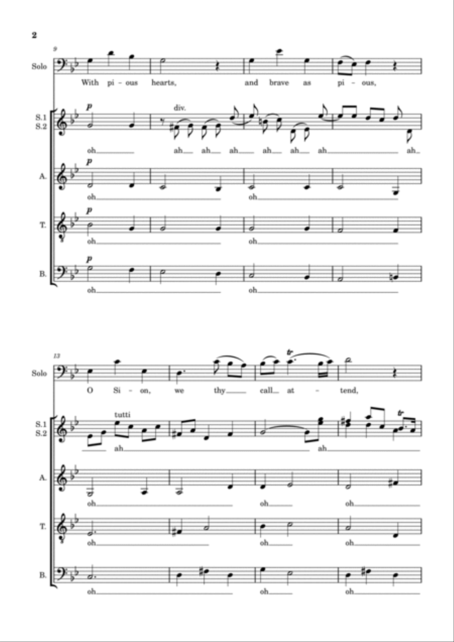 With Pious Hearts Divisi scores gallery preview page 2