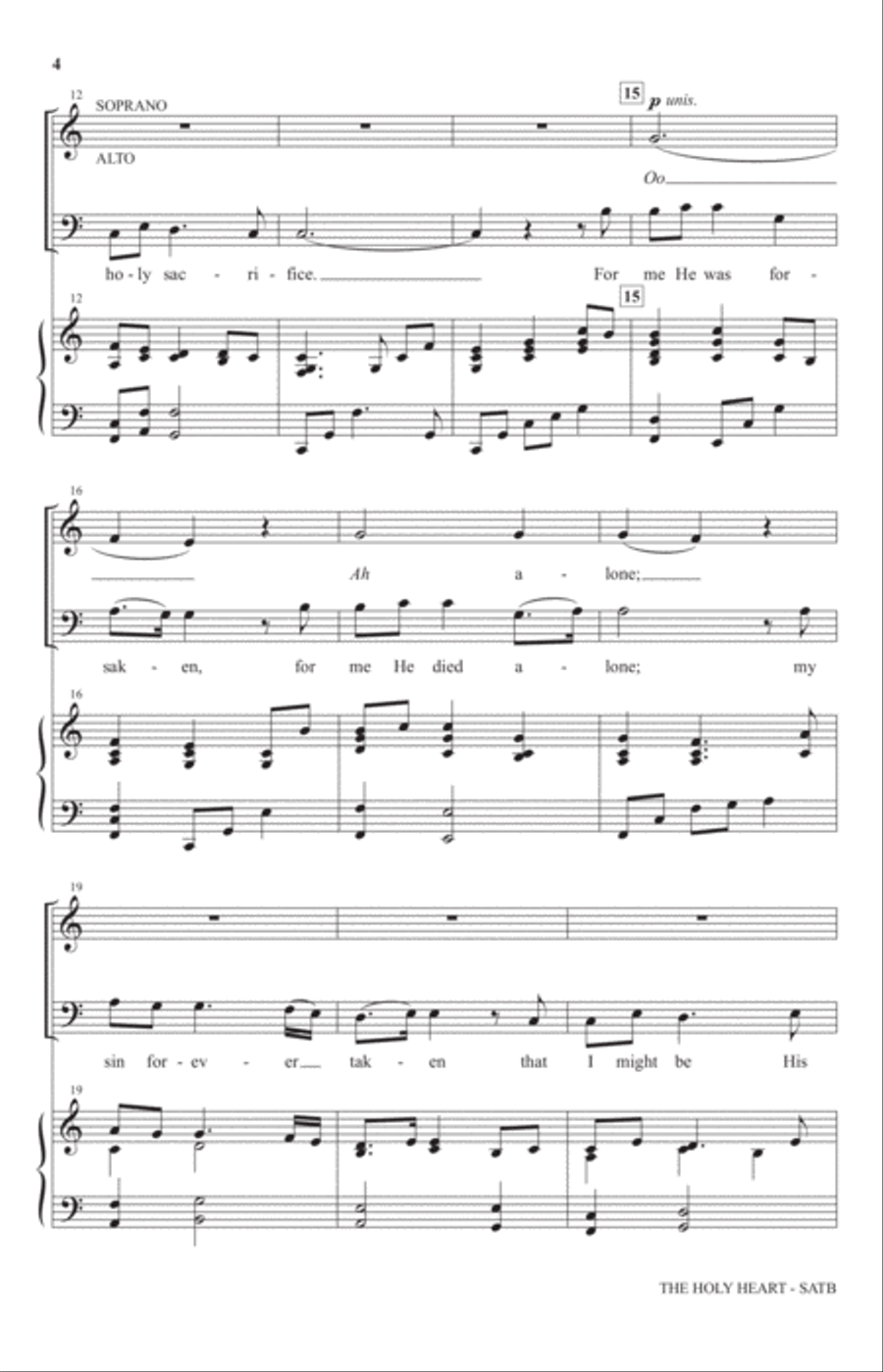 The Holy Heart 4-Part scores gallery preview page 2
