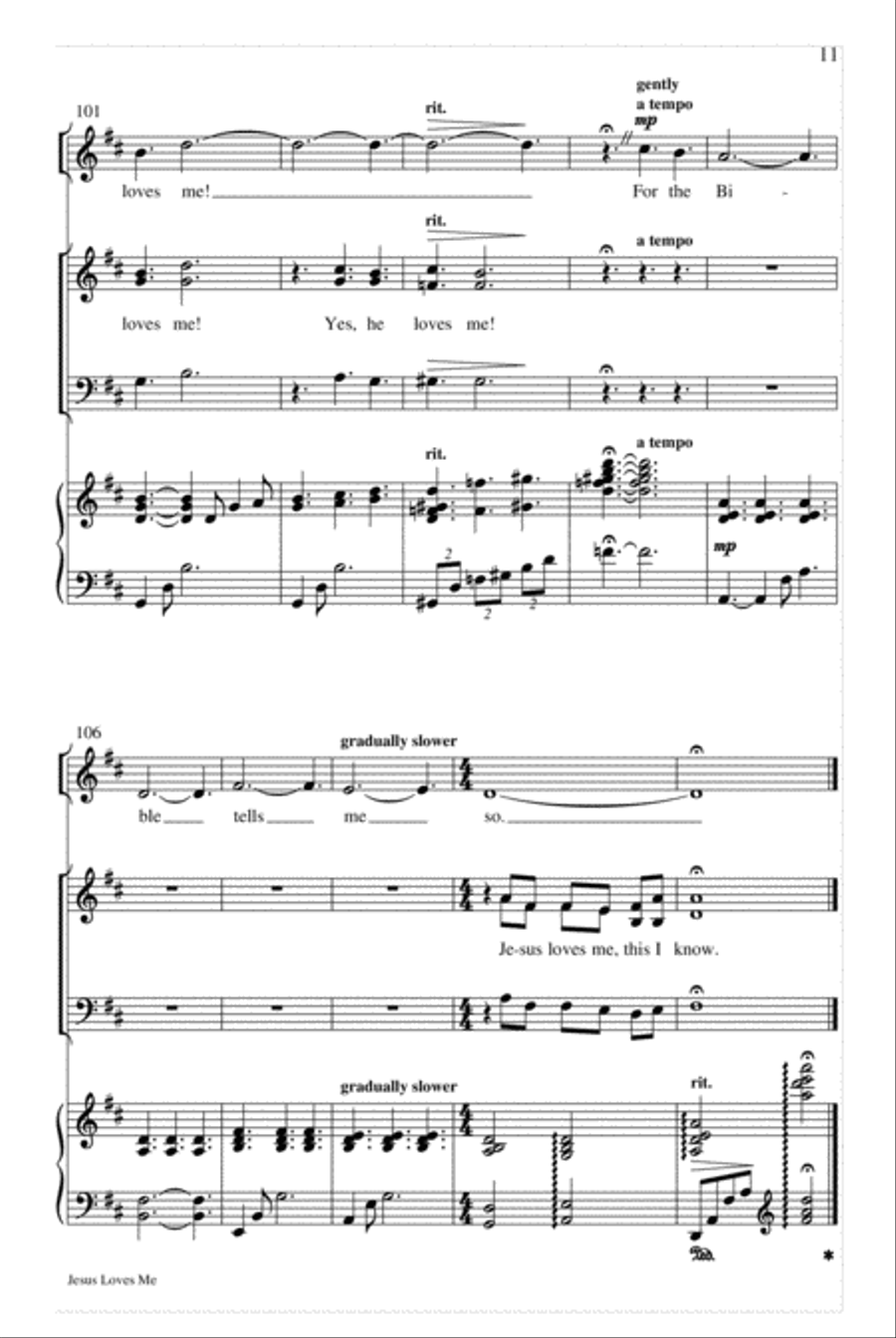 Jesus Loves Me Jesus Loves Me Unison Choir scores gallery preview page 11