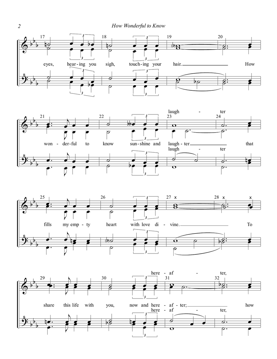 How Wonderful To Know SSAA scores gallery preview page 2