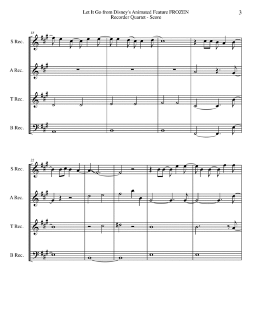 Let It Go (from Frozen) Small Ensemble scores gallery preview page 3