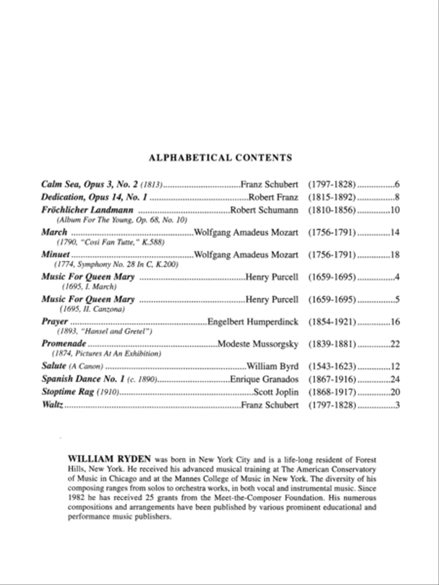 Classical Quartets for All (From the Baroque to the 20th Century) Small Ensemble scores gallery preview page 3