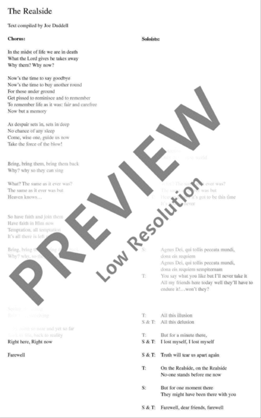 The Realside 4-Part scores gallery preview page 6